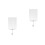 2Pièces Support Rotatif Pince Aluminium 8