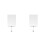 2Pièces Support Rotatif Pince Aluminium 9