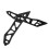 2Pairs Durable Aluminum Motorcycle Windshield Stabilizer Bracket Black 1