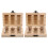 4Ensembles Boîte Mémoire Bébé Khaki Bois Pour Dent 1