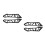 2Pairs Durable Aluminum Motorcycle Windshield Stabilizer Bracket Black 5