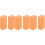 60Pièces Limes À Ongles Professionnelles Orange Pour 4