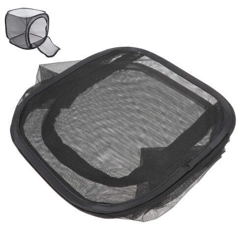 4Pcs Black Polyester Mesh Cage Foldable Insect Breeding Observation