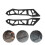 2Pairs Durable Aluminum Motorcycle Windshield Stabilizer Bracket Black 9