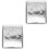 2Pcs Automatic Opening Silver Stainless Steel Box Protector 4