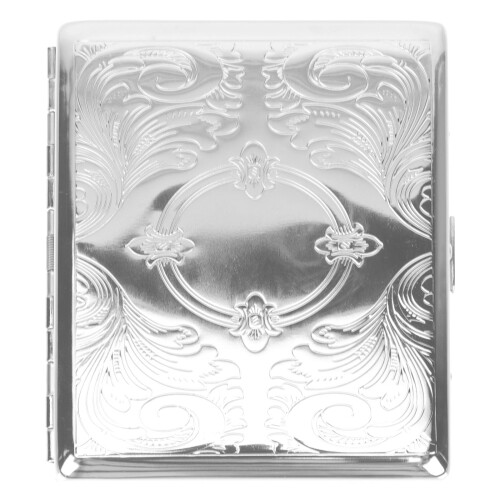 2Pcs Automatic Opening Silver Stainless Steel Box Protector 1