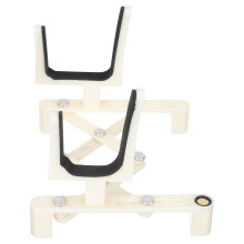 Witte Violin Display Rek Opvouwbaar ABS Materiaal Met Spons