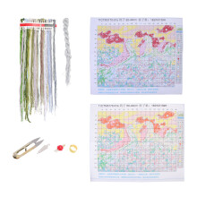 3Sets Handgemaakt Borduurpakket Vogelpatroon DIY Kit