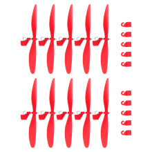 20Sets Duurzame Rood Propellers Voor Helikopter Modelvliegtuigen Stem