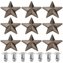 40St Metalen Rivets, Star Spikes Voor Punk DIY Kleding En Accessoires