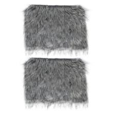 Grof Gebreide Grijze Faux Boot Covers En Beenwarmers