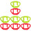 8St Silicone Babyflesgrepen En Assortiment 4