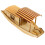 2St Lichtbruine Houten Boot Desktop Ornament Creatief 1