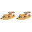 2St Lichtbruine Houten Boot Desktop Ornament Creatief 3