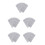 50Sheets Self Adhesive Silver Scratch Off Stickers for Party Games 4
