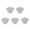 50Sheets Self Adhesive Silver Scratch Off Stickers for Party Games 7