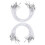 800St Elastische Met Metaal, Wit, Voor Maskers En Handwerk 1