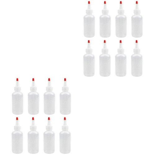16Stk Weiß Tippflasche Squeeze Flasche Kunststoff Dosierhilfe 2