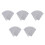 50Sheets Self Adhesive Silver Scratch Off Stickers for Party Games 6