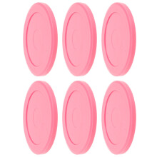 6St Plastic Hockey Pucks Roze Voor , En Rollersport