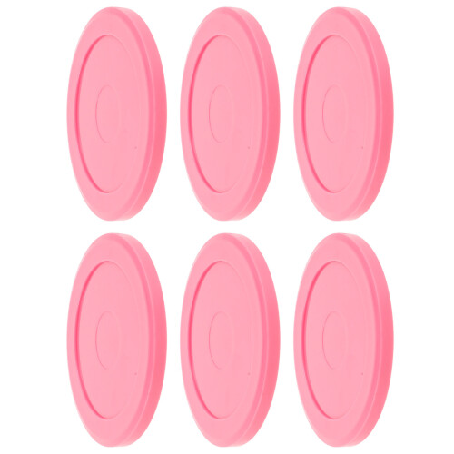 6St Plastic Hockey Pucks Roze Voor , En Rollersport