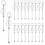 20 Pcs Beadable Keychains Bars, Metal Beaded Keychain Bar, Blank DIY Keychains for Beads Beaded Keychain Making Kit 2