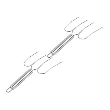 4St Outdoor Rvs Bbq Kalkoenlifters Met Ergonomische