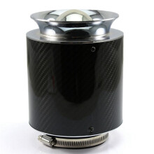 XH-UN013 Car Performance Engine Filters High Flow Air Filter for Auto Cold Intake Kit 76mm Carbon Fiber Cover Large