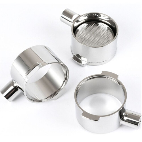 For  51MM Alloy Bottomless Handle  Double Ear Accessory Coffee Machine Accessories with Filter Basket 2