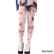 (Style B) Zombie Nurse Bloody Silk Socks Halloween Stockings Cosplay Costume Props Party
