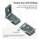 Folding Camera L Plate Holder W Arca Quick Release Plate for D-JI RS3 Stabilizer Tripod Gimbal Horizontal 4