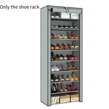 (Grey) 10 Cabinet Tier Storage Organiser Shoe Rack Black Stand Holds Pairs 27 Dustproof