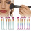 (6pcs Light Blue)Mermaid Makeup Brush Set Foundation Eyeshadow Brushes Cosmetic Durable Tool 7