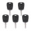 Car 2-Button Key Shell Remote Control Key Shell with Key Embryo for  106 107 206 207 306 307 406 407 1