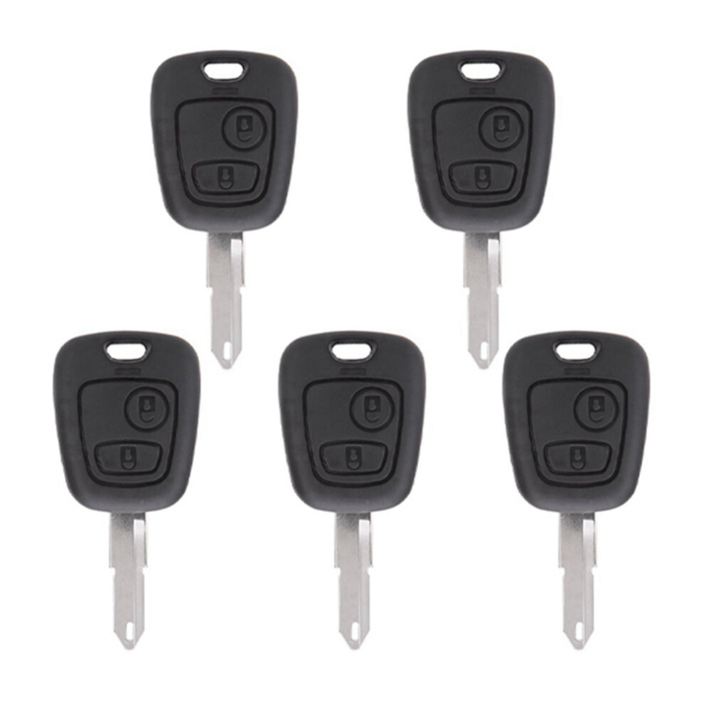 Car 2-Button Key Shell Remote Control Key Shell With Key Embryo For 106 107 206 207 306 307 406 407 6033146280085