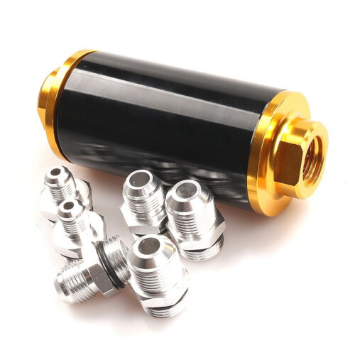 58MM Universal for Fuel Filter Gasoline Filter Black Magnetized Gasoline Filter Element Filter Car Modification Parts 1