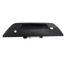 69090-0K110 Car Rear Trunk Boot Tailgate Door Handle with Camera & Key Holes for Hilux Revo 2015-2018 Black