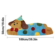 Dackel-Teppich, Cartoon-Design, Lustige Hunde-Fußmatte, Weihnachtsdekoration, Eingangsmatte für Den Innenbereich, Neuartige Rutschfeste Fußmatte