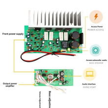 350W Subwoofer Amplifier Board Mono High Power Subwoofer Amplifier Board DIY Subwoofer Speaker for 10-12 inch speaker