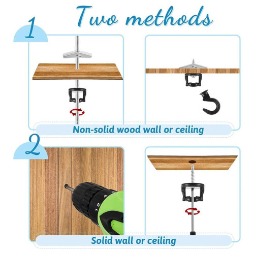 Ceiling Hook Lighting Hook Orchid Hook for Hanging Plants Swivel Hook for Ceiling Installation Cavity Wall Fixing 1
