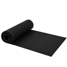 Rollo de Revestimiento para Macetas de Tela de 12x120 Pulgadas Rollo Revestimiento de Fieltro para Plantas No Tejido Rollo de Revestimiento Negro