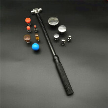 Car Dent Repair Hammer Body Repair Percussion Leveling Hammer Replaceable Traceless Repair Tool Carbon Fiber