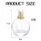 5 St 50 Ml Sprayflaska Små Kosmetiska Atomizer Parfymflaskor Atomizing Spray Container Glas Sprayflaskor för Resor 6