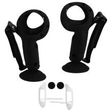 Capa de Controle de Silicone Vertical para Meta Quest 3S - Bateria de Substituição Confortável e Conveniente, Preta