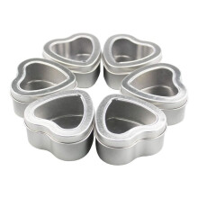 15PCS Heart Shaped Metal Tins Box with Lids Candy Boxes Heart Empty Tin Biscuits Candies Jar for Valentines Day Birthday