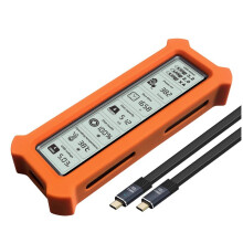 M.2 NVMe SSD Enclosure with Display Screen SSD Case USB 3.2 Gen 2 20Gbps NVMe PCI-E NGFF SSD Disk Box A