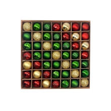 49 Pcs Christmas Ornaments Tree Decorations 1.18" Shatterproof Small Hanging Balls B