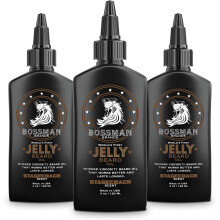 Bossman Jelly Beard Oil voor Mannen 3 Pack (12 oz Totaal, Stagecoach Geur) - Verzacht, Hydrateert & Voedt