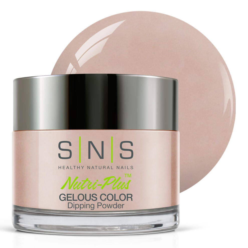 Sns Healthy Natural Grain Sns Nail Dip Powder, Gelous Color Dipping Powder - Oh L'amour (Natural Nudes/Pastel, Shimmer) - Long-Lasting Dip Nail Color Lasts 14 Days - Low-Odor &
