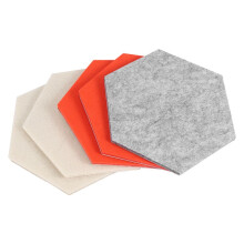 5 Teile / Satz Sechseck Filz Bord Sechseckigen Filz Wand Aufkleber Multi Funktional 3D Dekorative Haus Anschlag Brett Selbstklebende Kinderzimmer